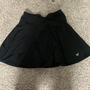 Varsity spirit skirt with built-in shorts
